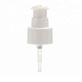 Plastik kozmetik losyon pompası, şeffaf kapaklı beyaz 20/410 doldurulabilir şişe pompası